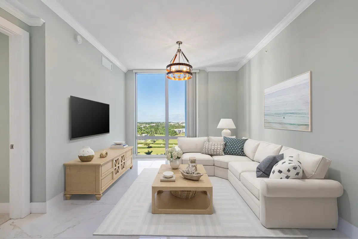 Den - Virtually Staged at 2 WATER CLUB Way 1003, North Palm Beach
