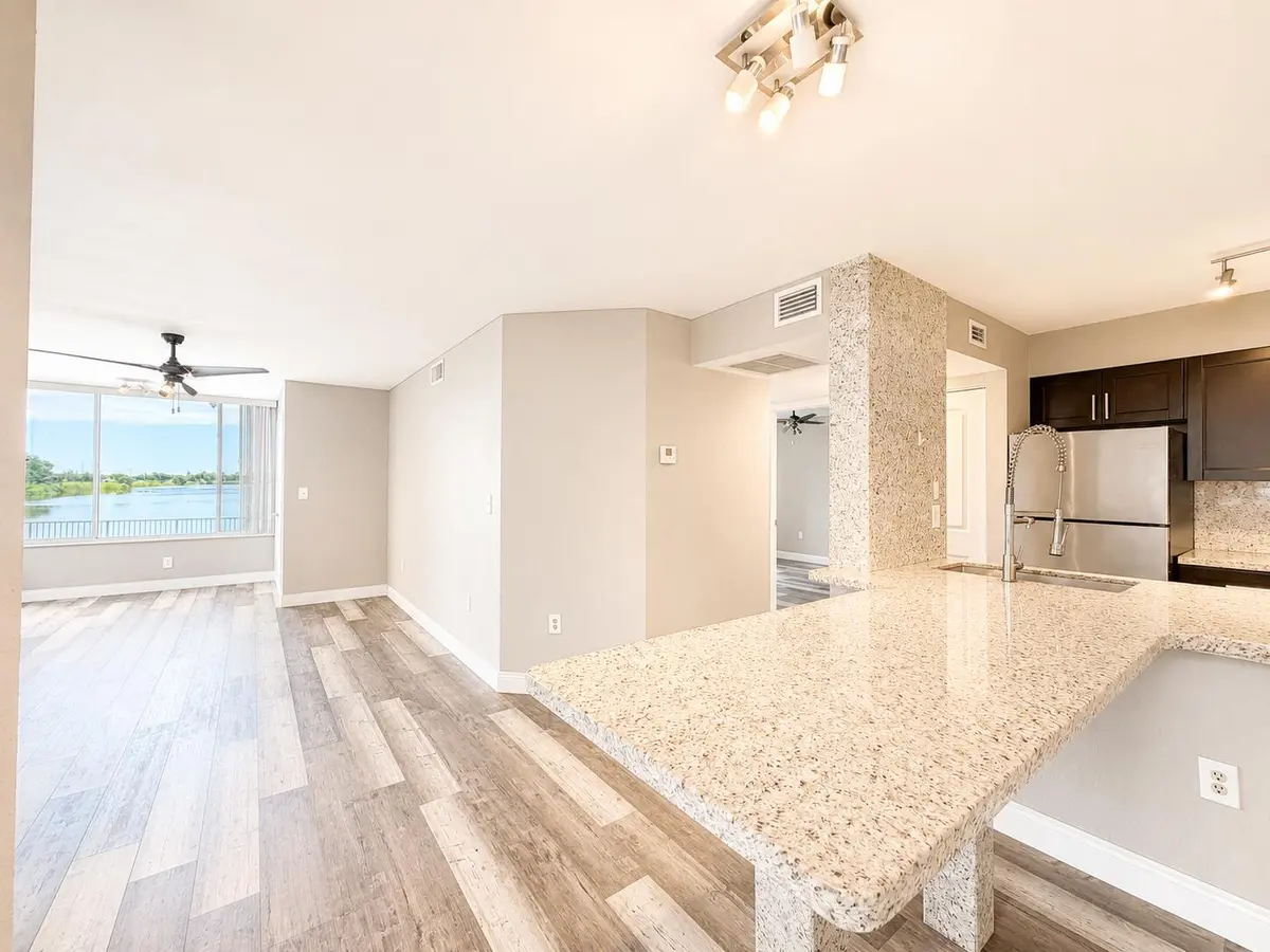 Kitchen - Dining - Living at 2831 N Oakland Forest Drive 101, Oakland Park