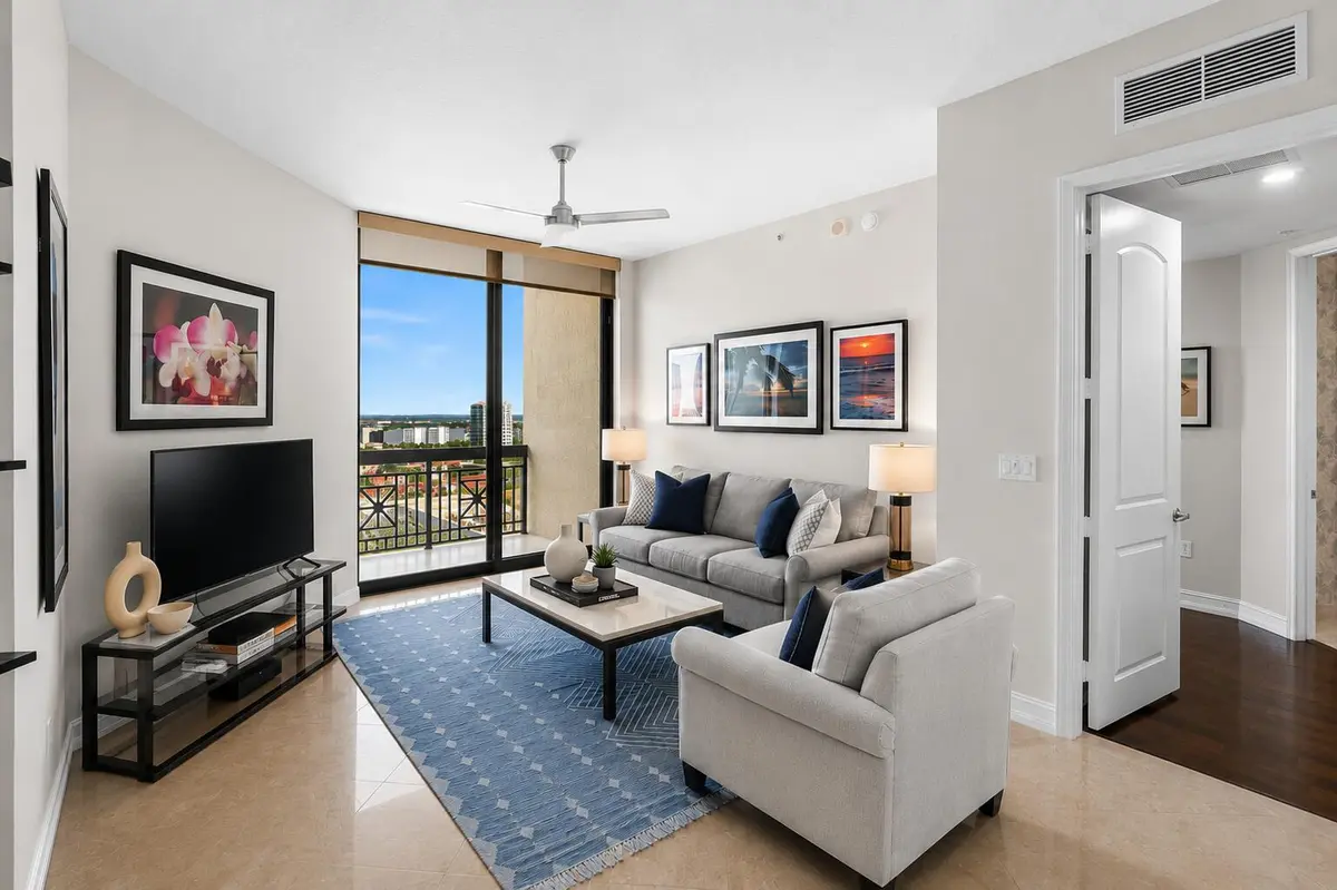 Spacious Living Room at 701 S OLIVE Avenue 1817, West Palm Beach