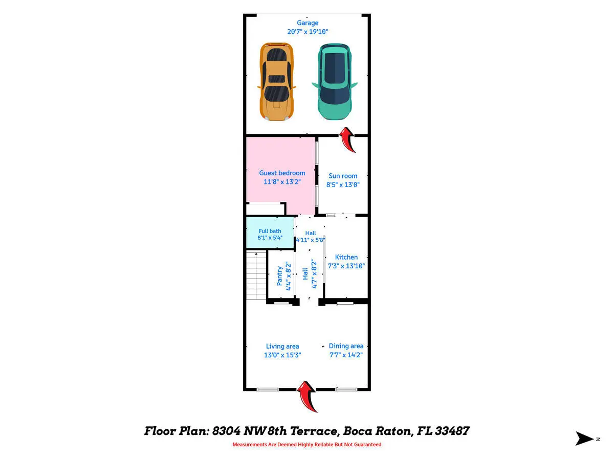 3 Floor plan 1st Floor at 8304 NW 8th Terrace, Boca Raton