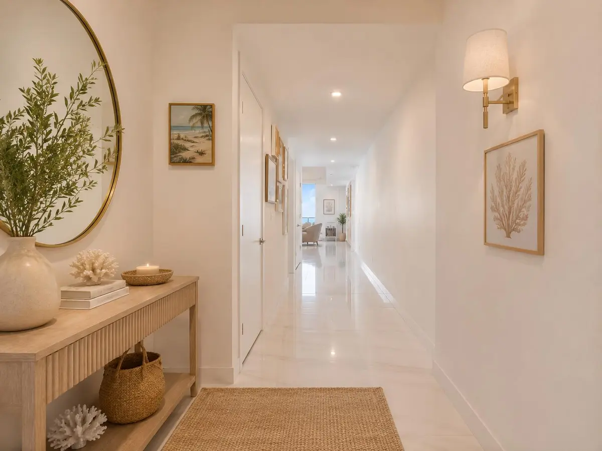 Entrance Hallway at 730 N OCEAN Boulevard 1501, Pompano Beach