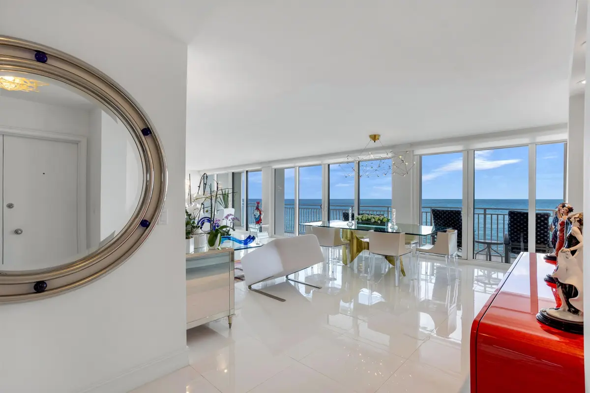 FOYER TO OCEANFRONTGREAT ROOM at 2600 S Ocean Boulevard 11E, Boca Raton