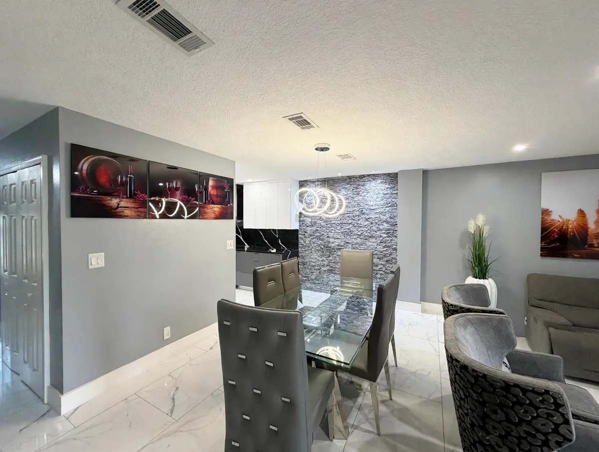 modern_dining_living_room at 9054 NW 35TH Place, Sunrise