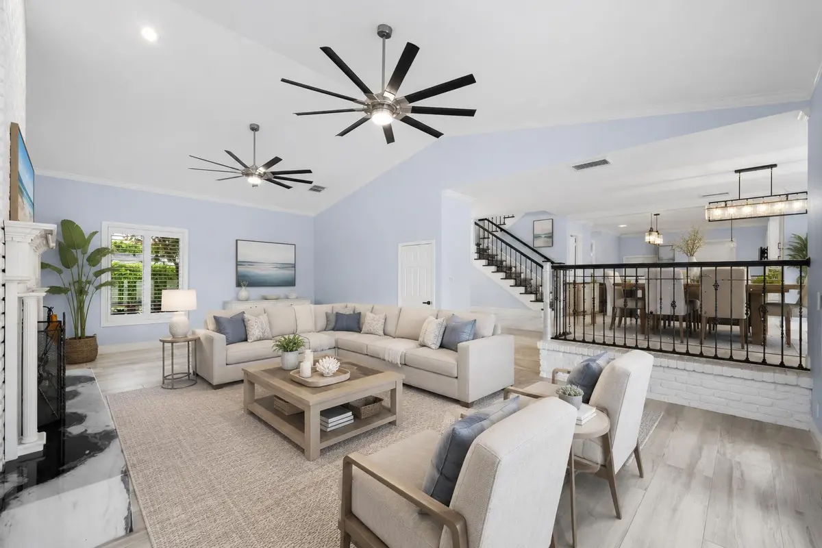 stage living room at 5100 NE 30TH Terrace, Lighthouse Point