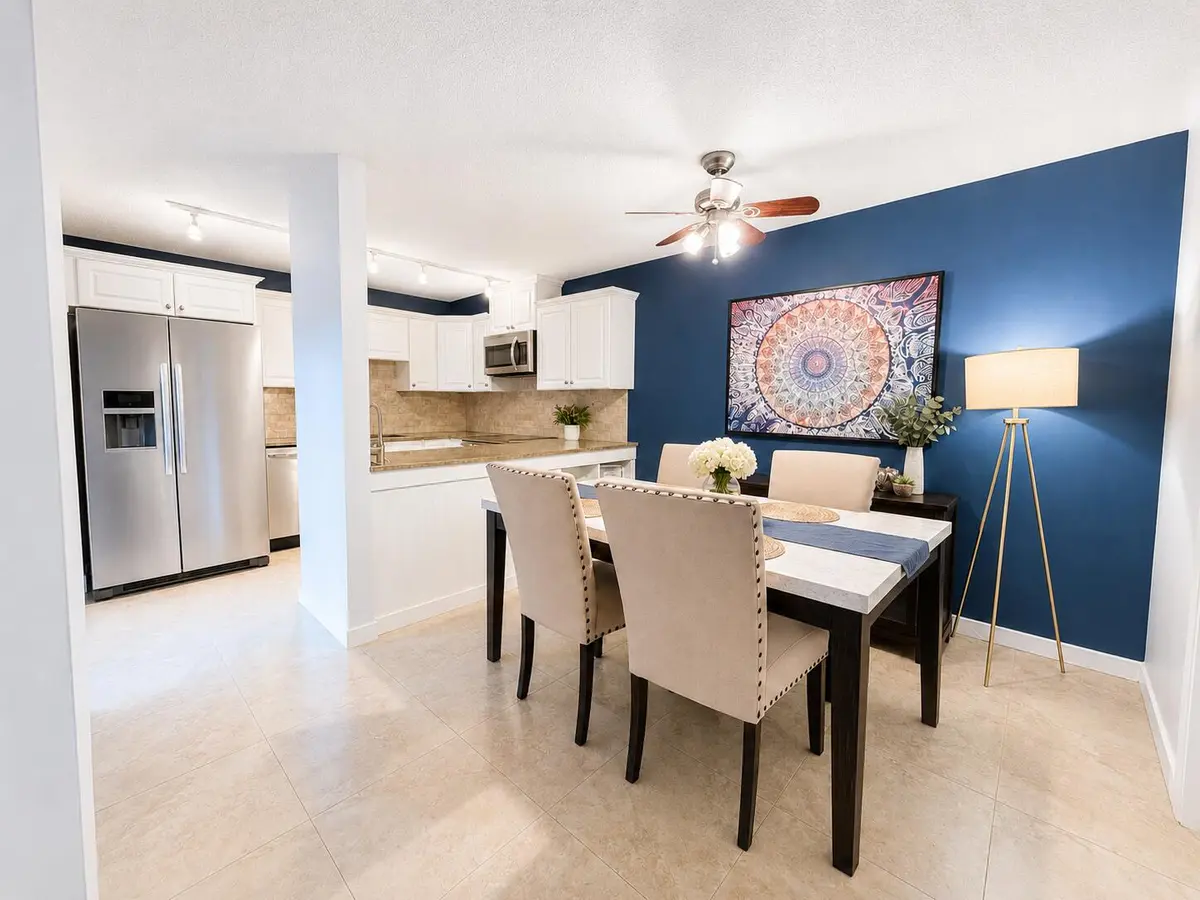 Dining Room - Kitchen at 1535 MASTERS Circle 148, Delray Beach