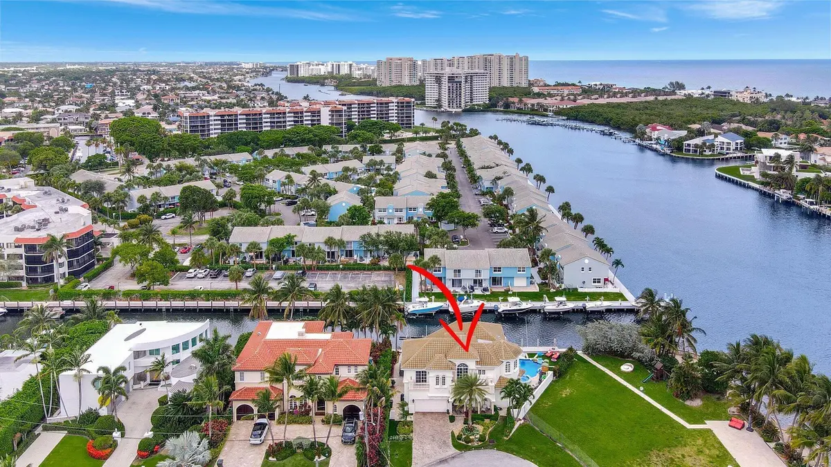 North Aerial View at 857 Havana Drive, Boca Raton
