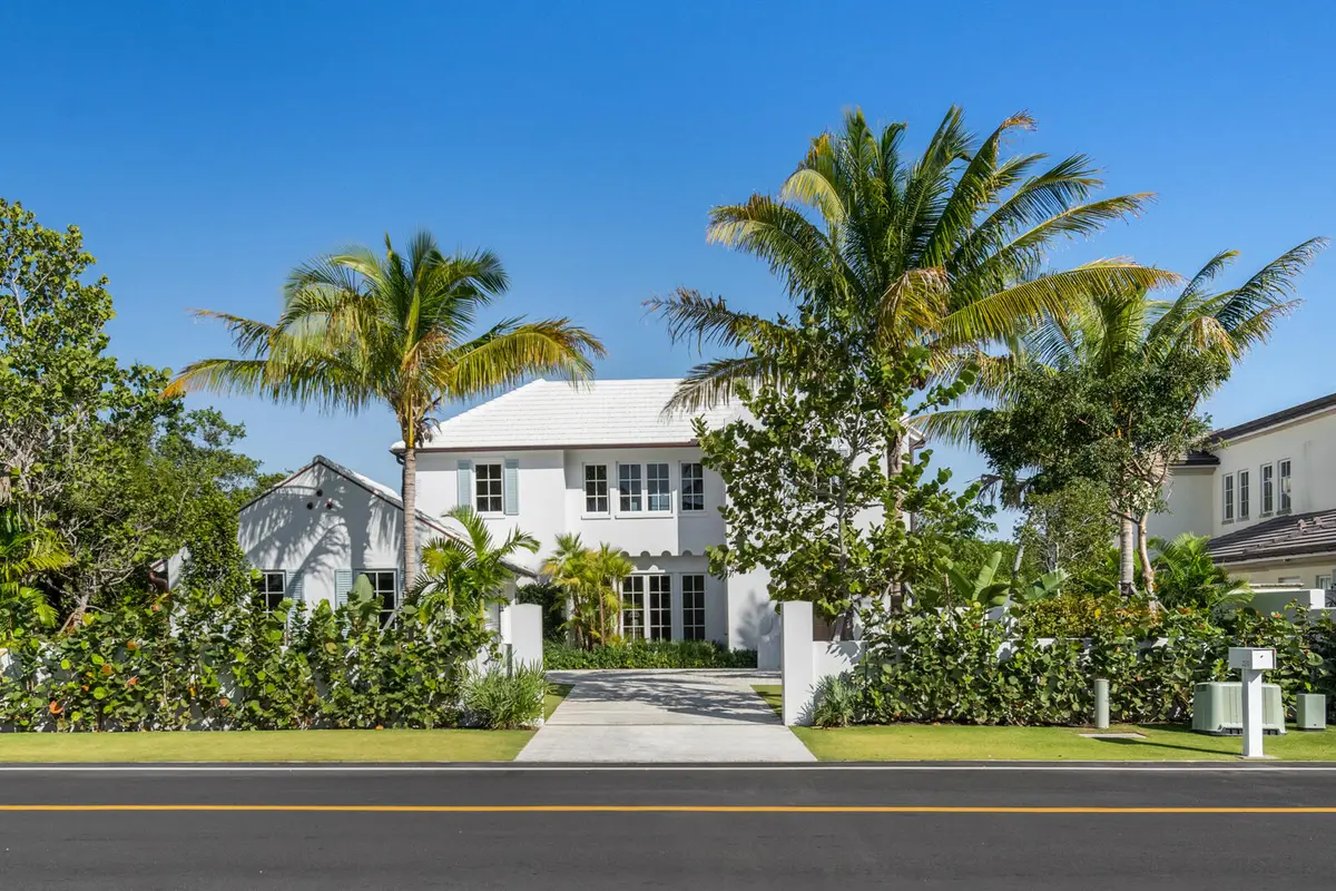 Exterior Front at 2219 IBIS ISLE Road, Palm Beach