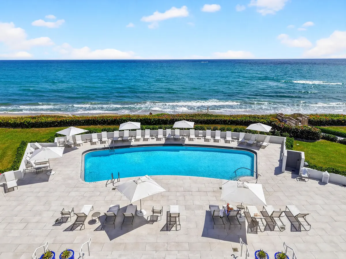Oceanfront Pool at 3400 S Ocean Boulevard 4c I, Palm Beach