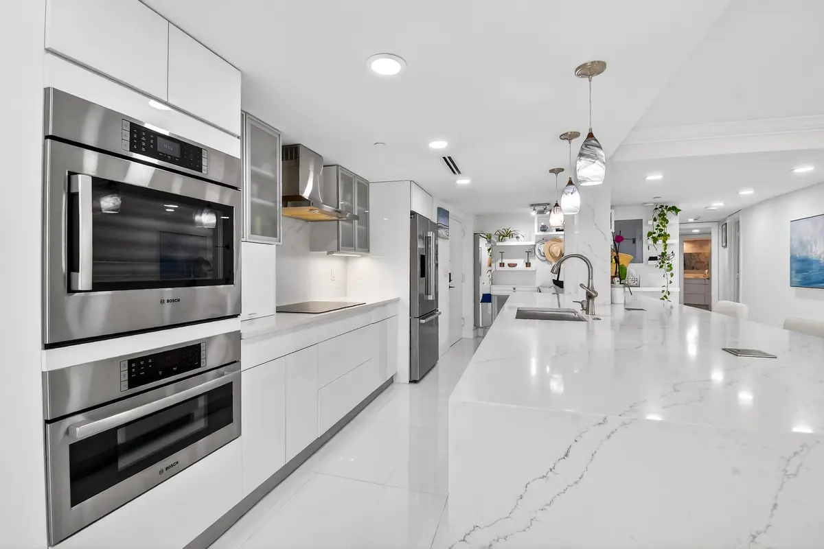 Kitchen at 3400 S Ocean Boulevard 4c I, Palm Beach