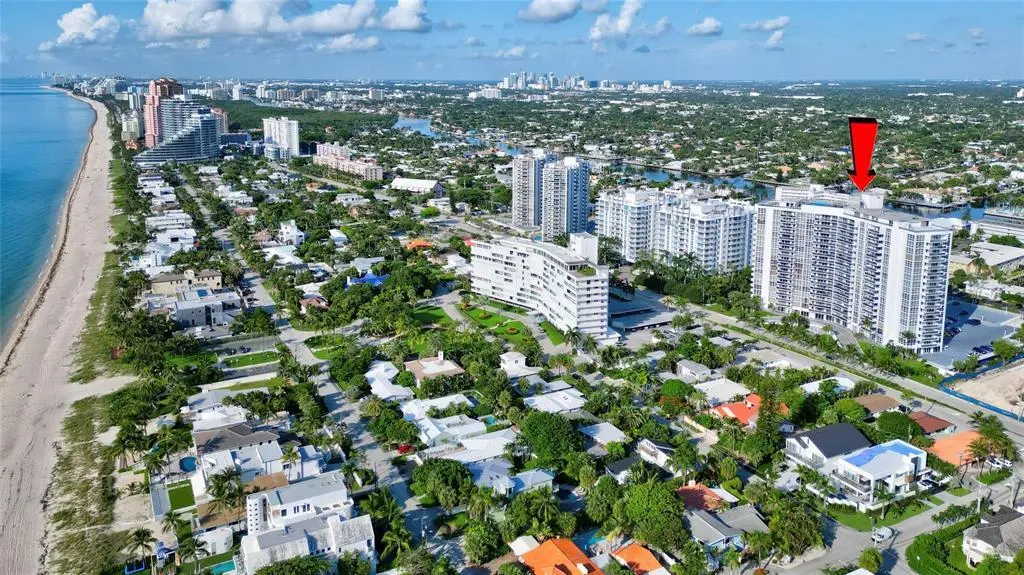 Arrow Pointing to Building at 2841 N Ocean Boulevard 1105, Fort Lauderdale