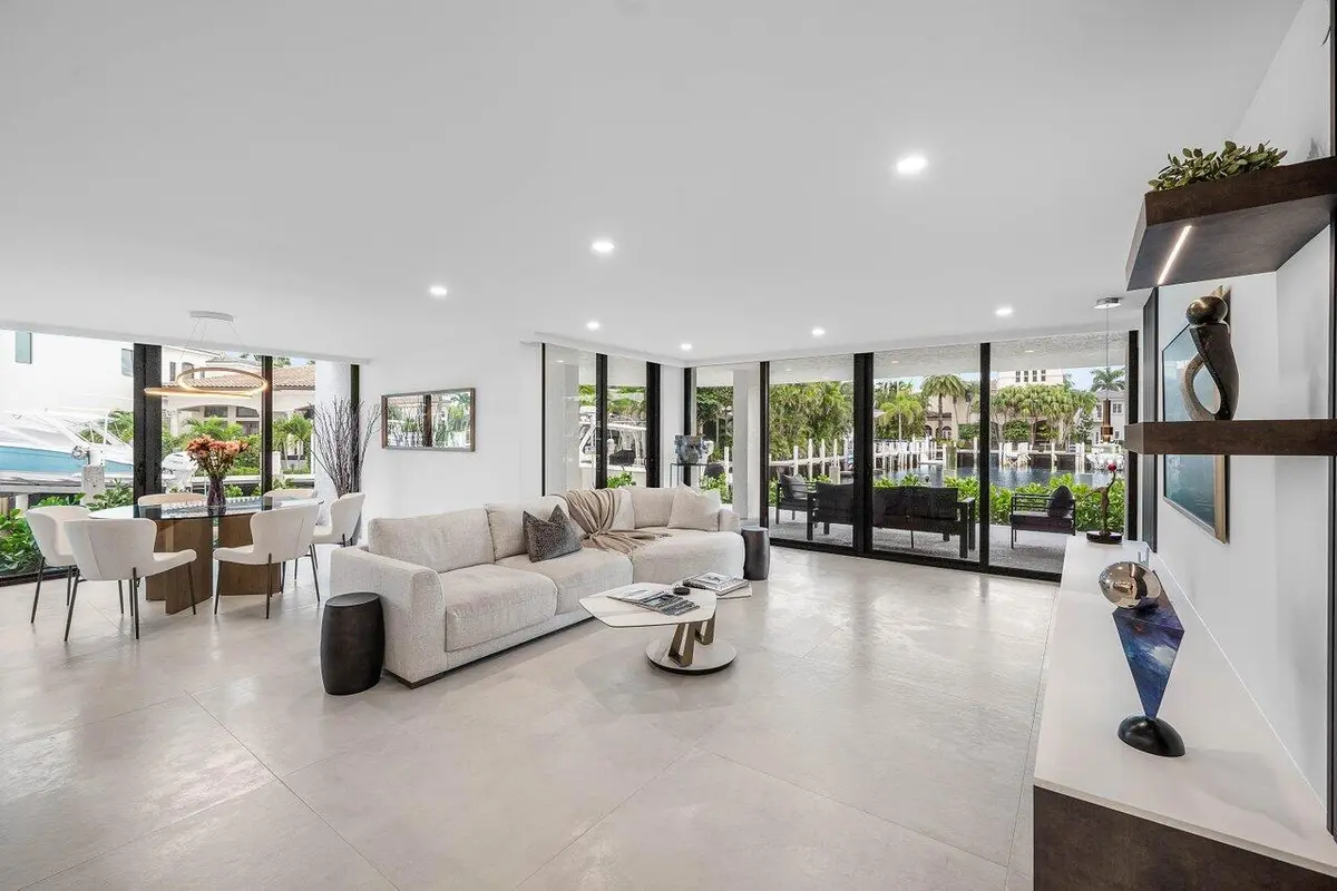 Living Room at 4740 S Ocean Boulevard 105, Highland Beach