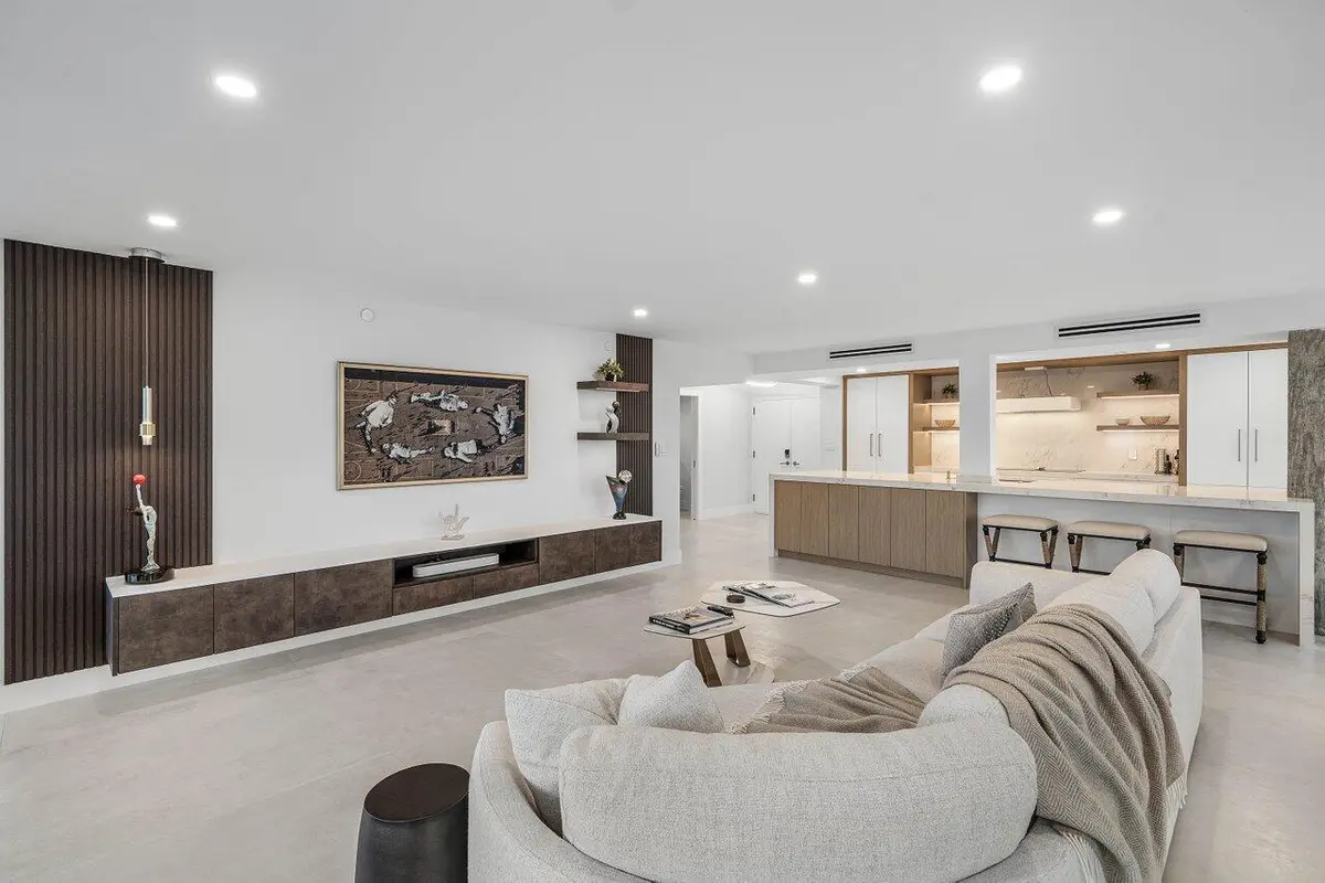 Living Room at 4740 S Ocean Boulevard 105, Highland Beach