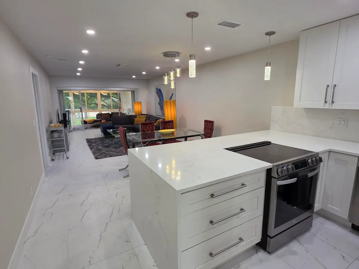 Full view of open concept at 1631 NW 18th Avenue 201, Delray Beach