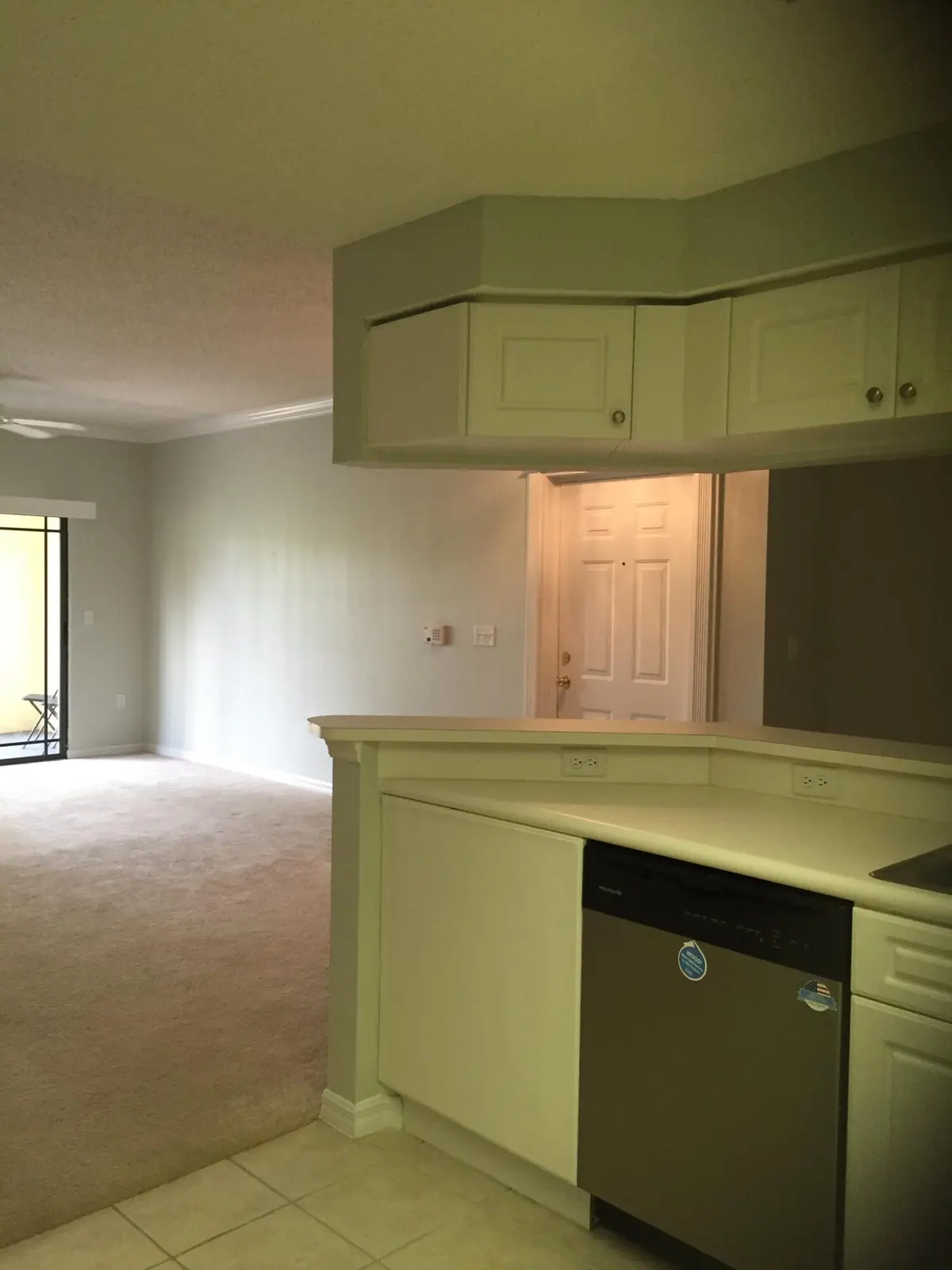 Kitchen & LR at 2726 Anzio Court 202, Palm Beach Gardens