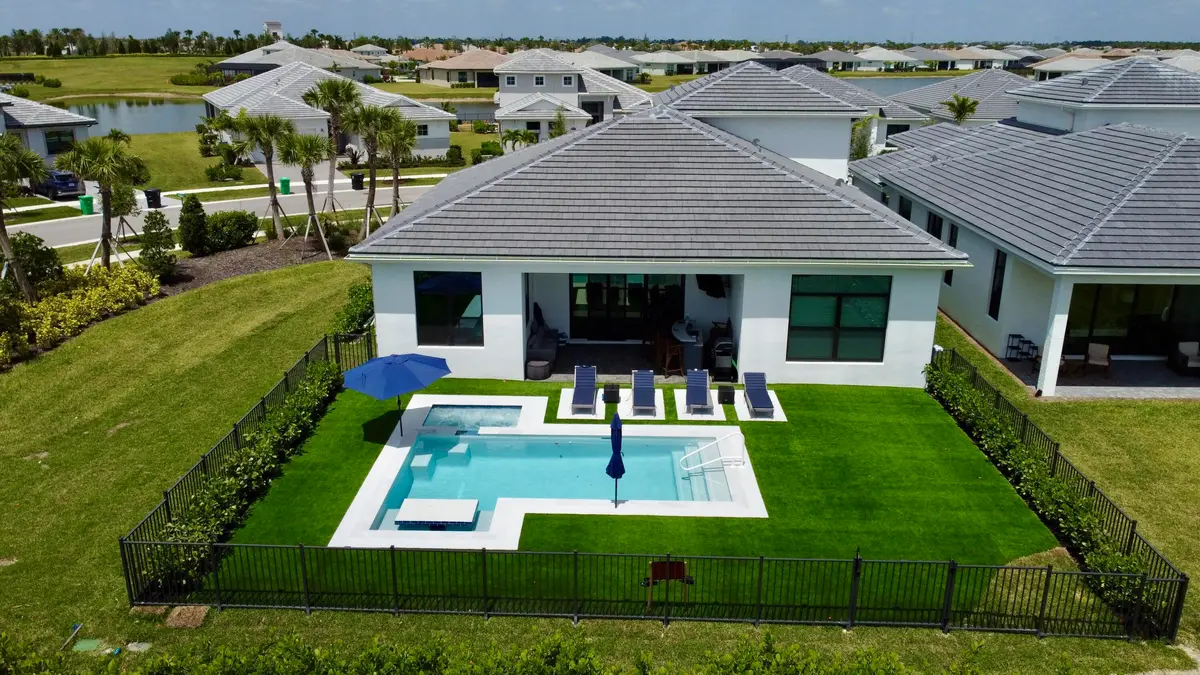 aerial pool at 9221 SW Esule Way, Port St. Lucie