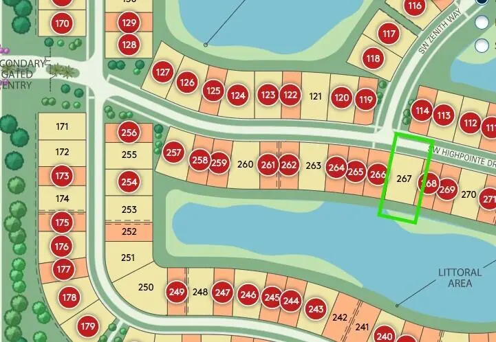 267 map at 10371 SW HIGHPOINTE Drive 267 Stellar, Stuart