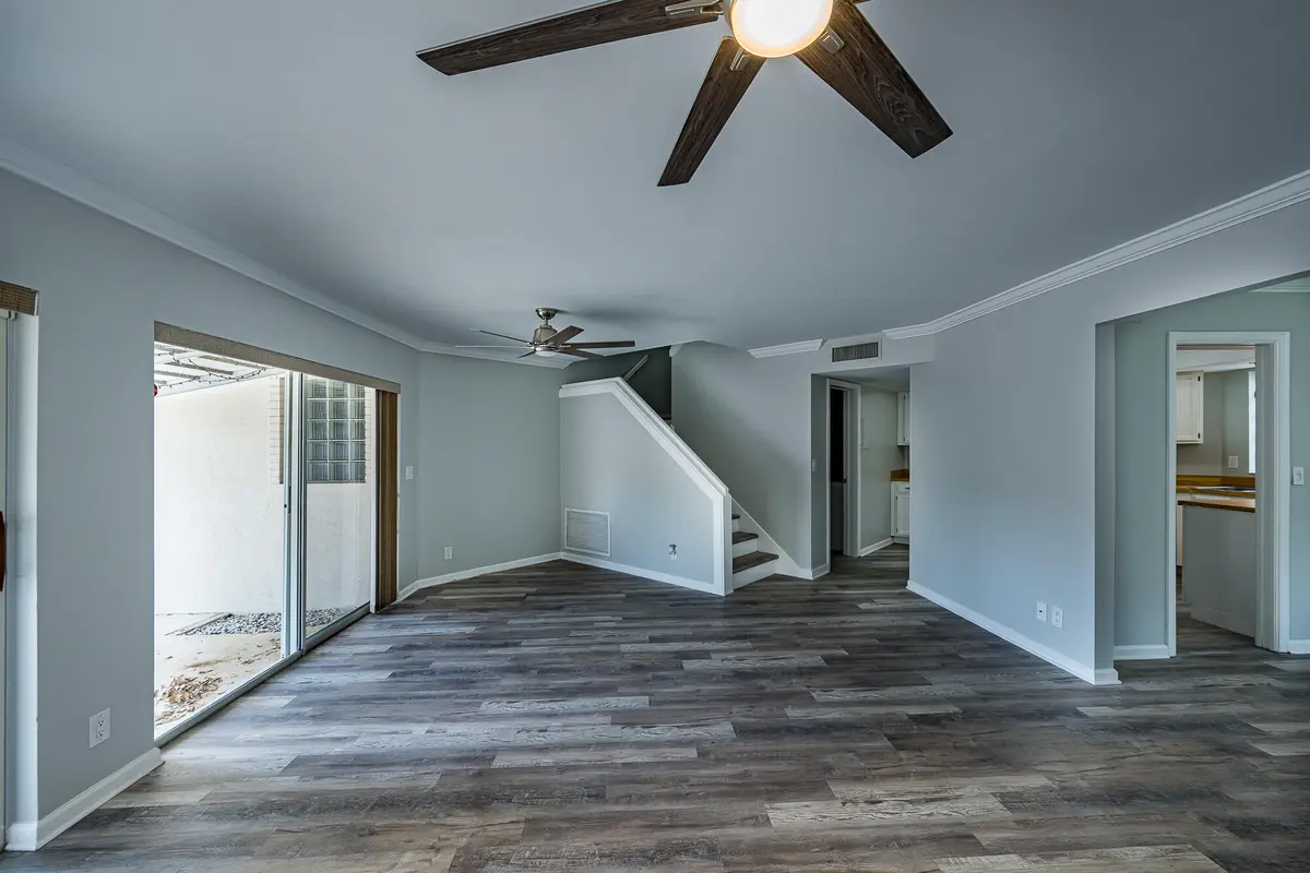 Living area porch to left at 4300 Hazel Avenue D, Palm Beach Gardens