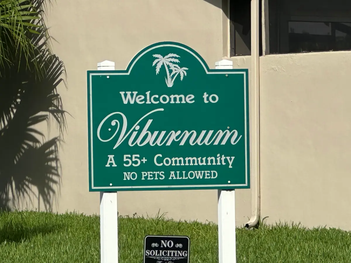 Entrance to the Viburnum section at 5483 VIBURNUM Circle, Delray Beach