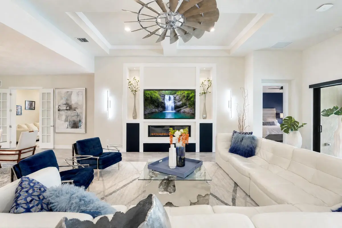 Custom Entertainment wall at 141 Blanca Isles Lane, Jupiter