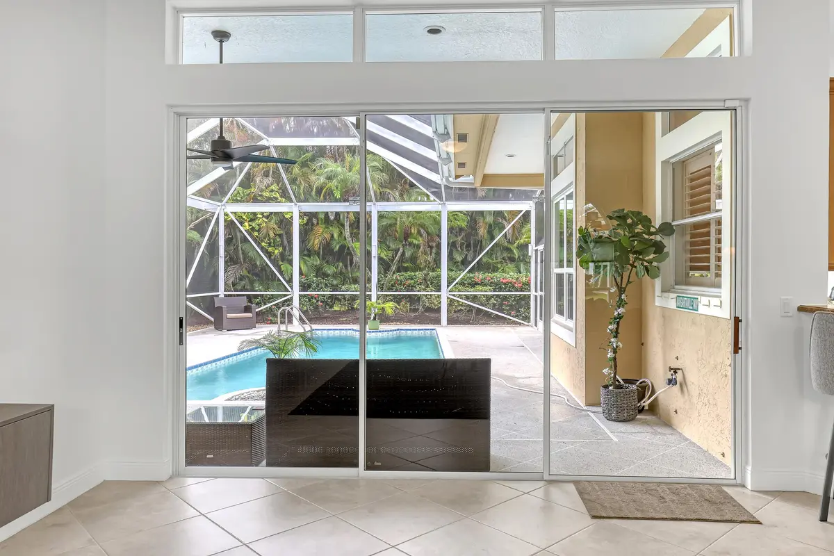 Pool & Screened in & Covered Lanai at 23 Windward Isle, Palm Beach Gardens