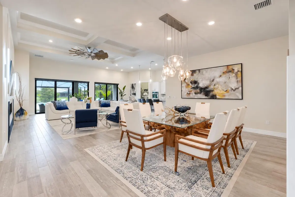 Dining and Living Space at 141 Blanca Isles Lane, Jupiter