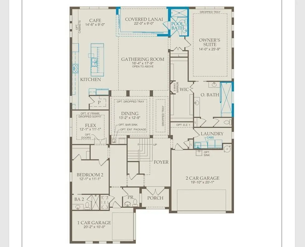 Floorplan Details - Floor 1 at 4968 Caladium Way Livingston 4, Davie