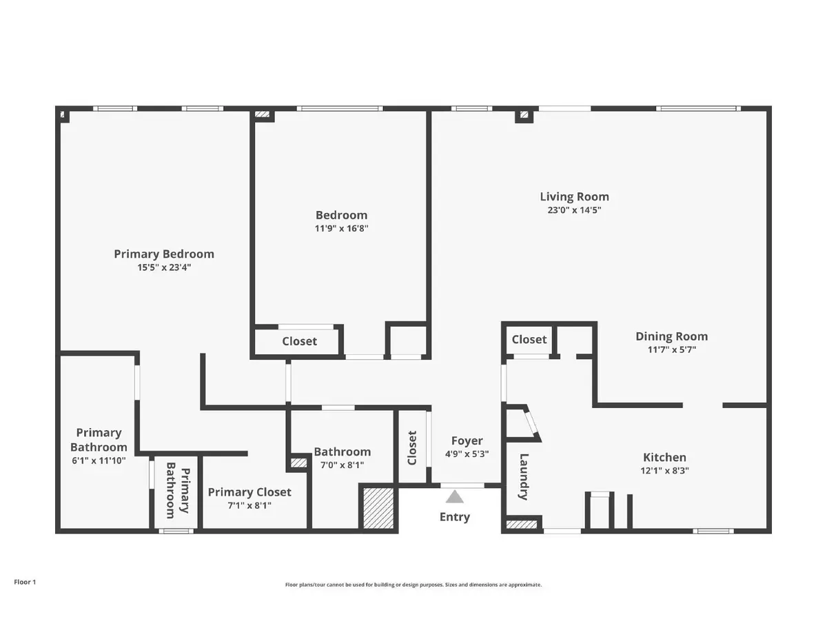 Spacious floor plan at 3475 S OCEAN Boulevard 2050, Palm Beach
