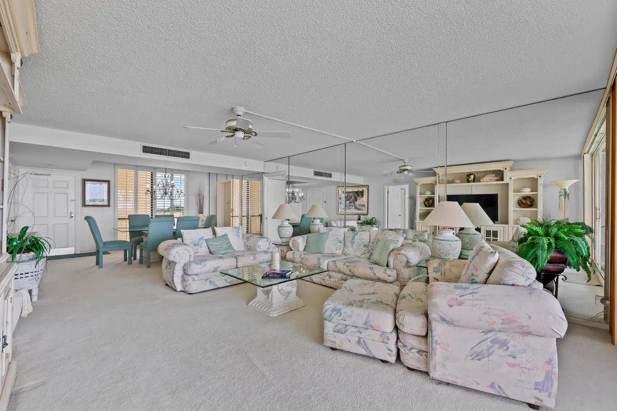 Living Room at 134 LAKESHORE Drive 814, North Palm Beach