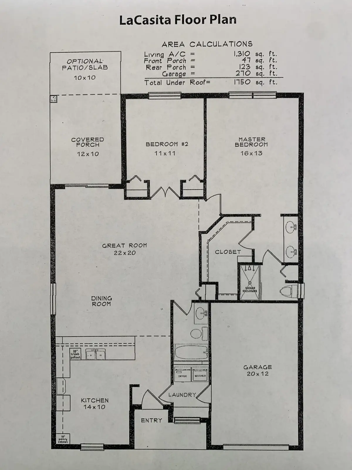 La Casita Floor Plan at 50 La Villa Way, Fort Pierce