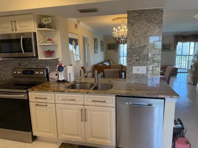 kitchen at 7380 S Oriole Boulevard 605, Delray Beach