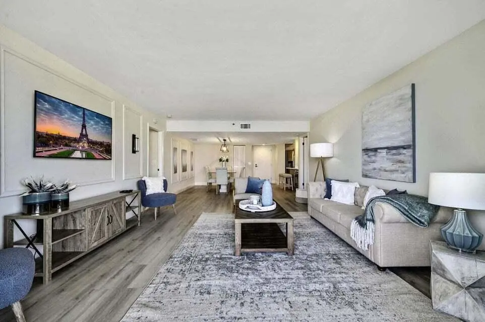 Living Room at 4201 N OCEAN 1605, Boca Raton