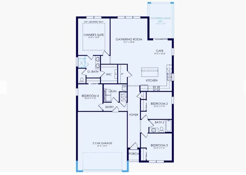 Highgate Floorplan at 4291 SANTA MARIA Circle 160 Highgate, Vero Beach