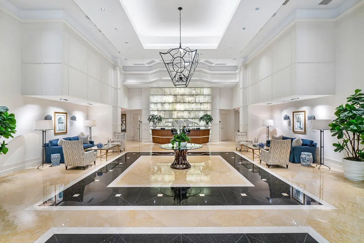 Elegant Lobby at 801 S OLIVE Avenue 903, West Palm Beach