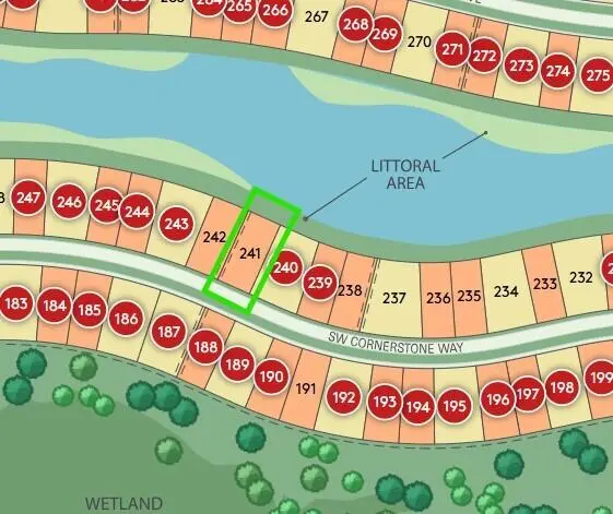 241 map at 4620 SW CORNERSTONE Way 241 Scarlett, Stuart