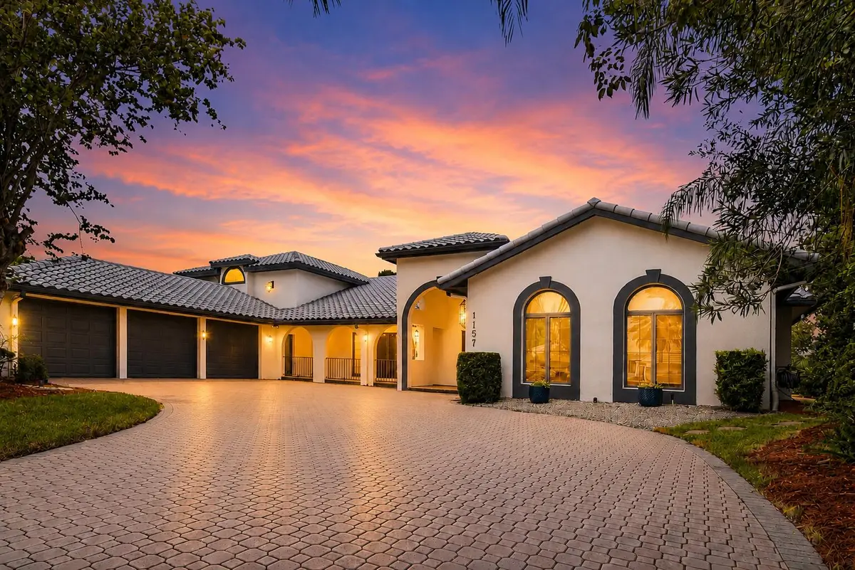 sunset view at 1157 SW Mirror Lake Cove, Port St. Lucie