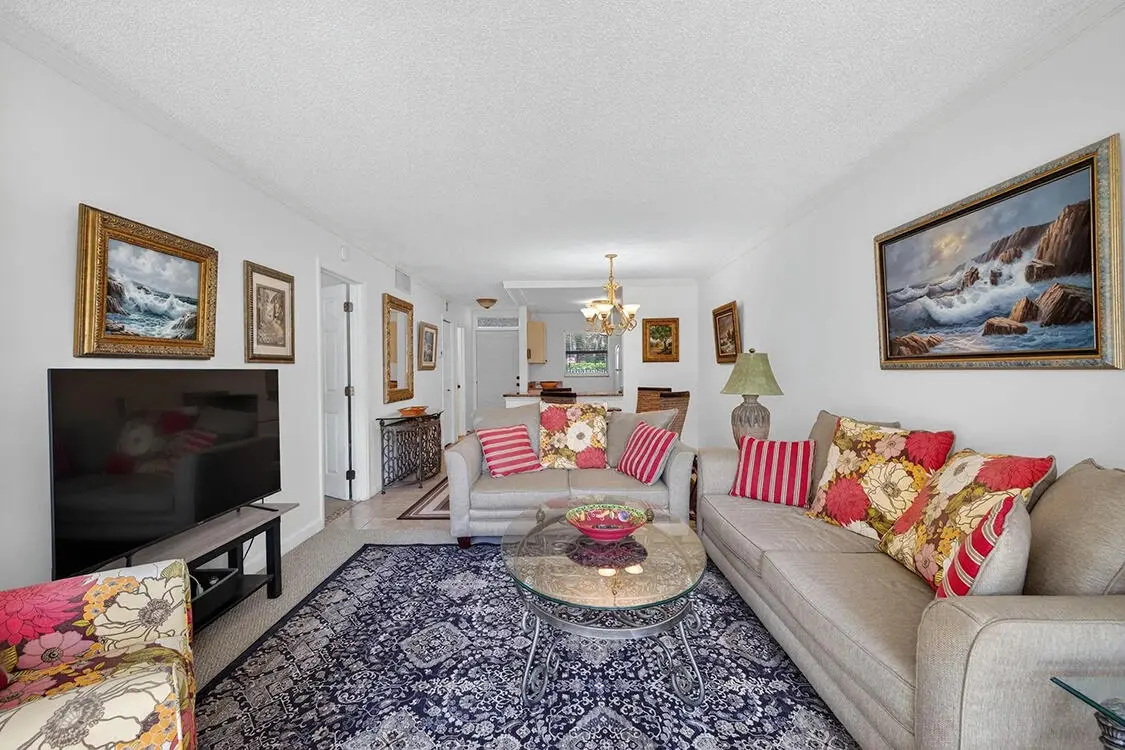 Living room Panoramic at 1541 S OCEAN Boulevard 122, Lauderdale-By-The-Sea
