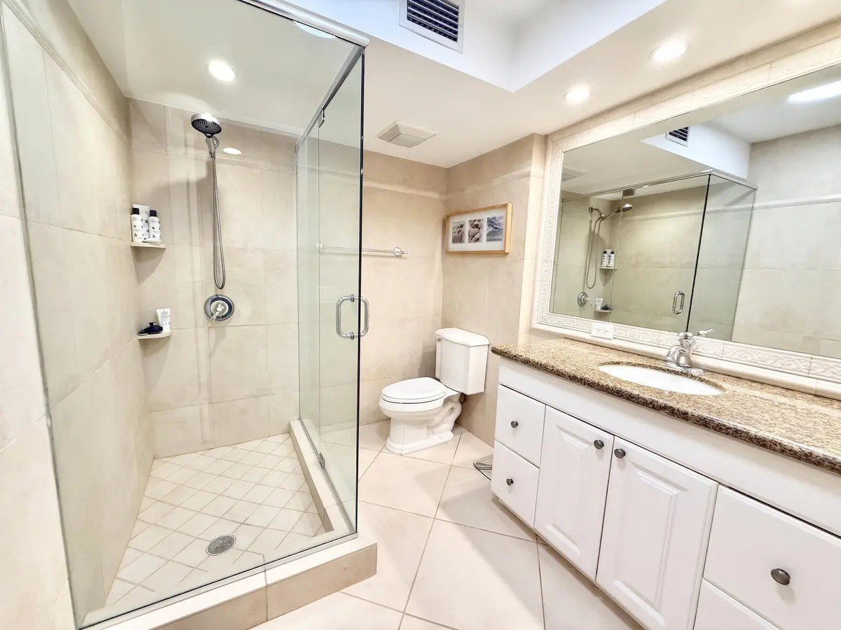 Primary Bathroom at 950 Ponce De Leon Road 104, Boca Raton