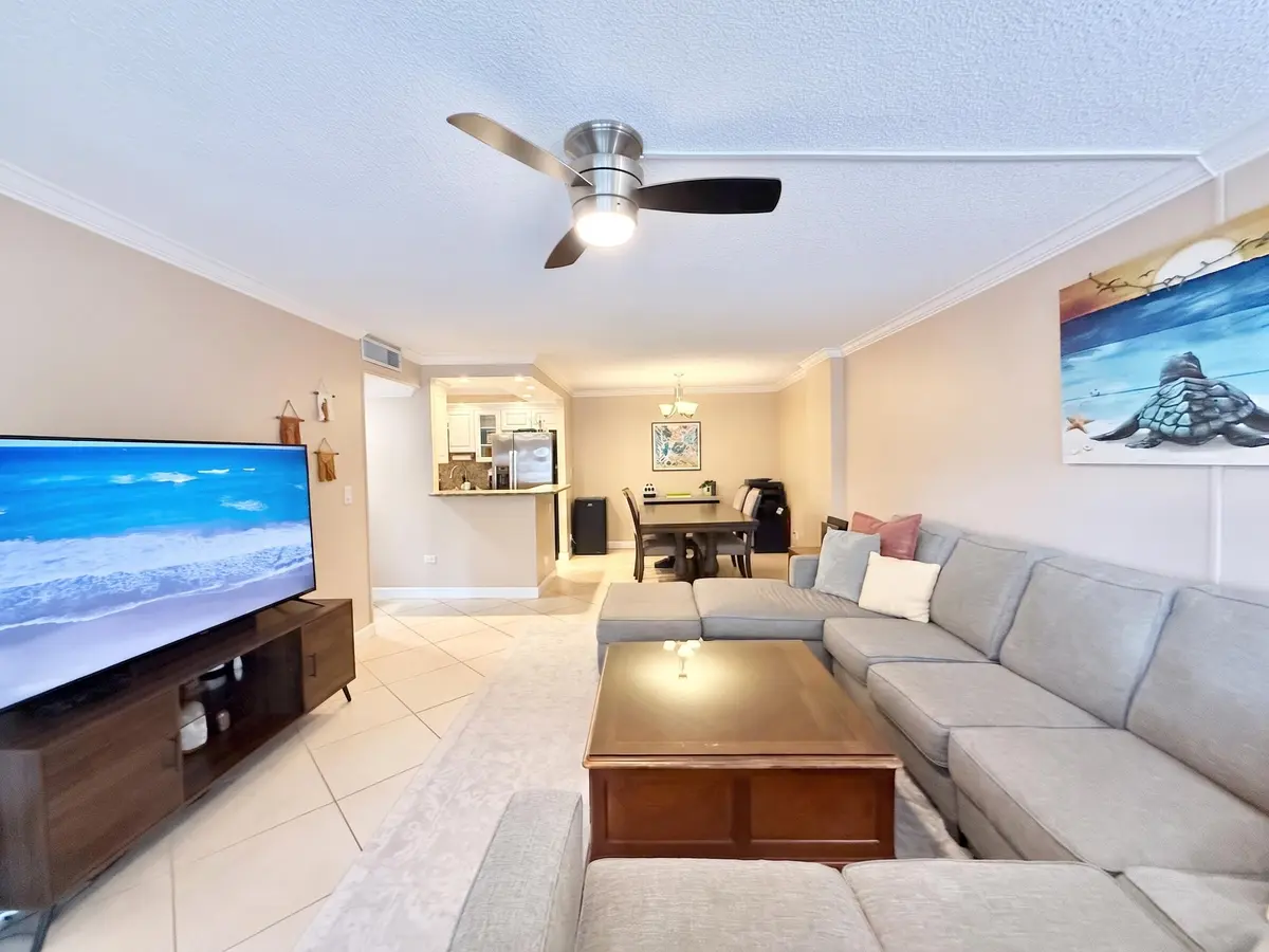 Spacious Living Room at 950 Ponce De Leon Road 104, Boca Raton