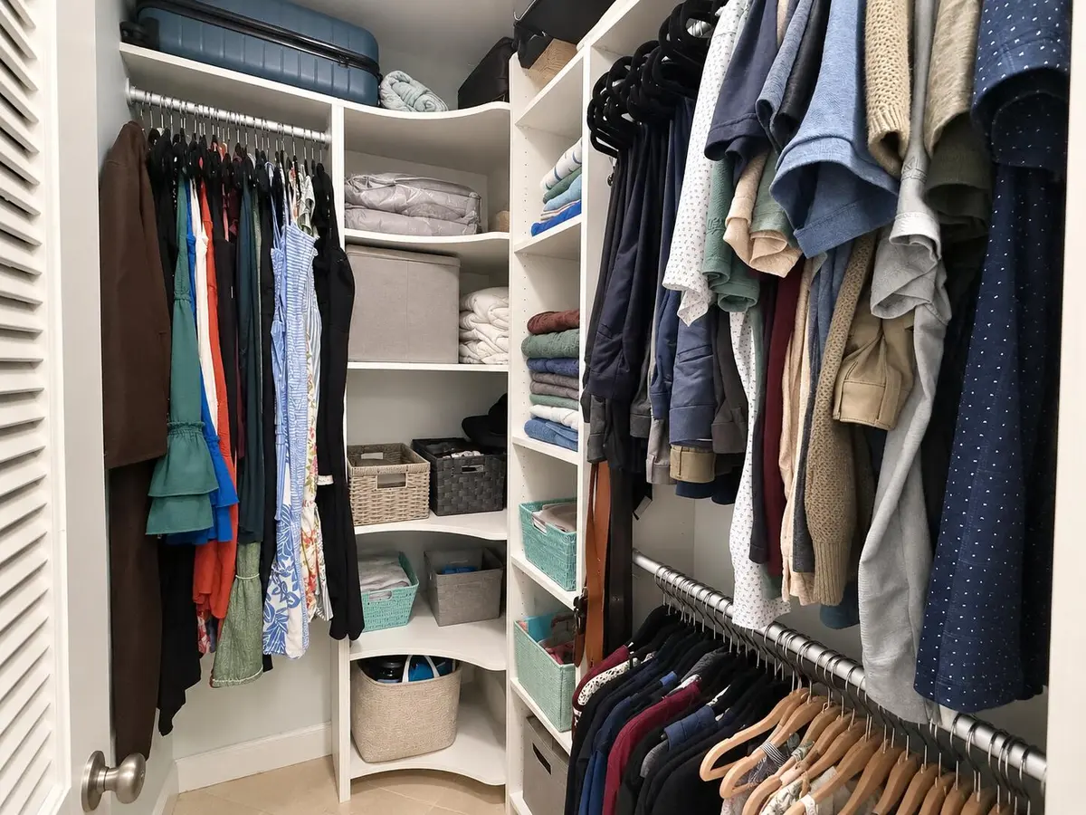 Primary Walk-in Closet at 950 Ponce De Leon Road 104, Boca Raton