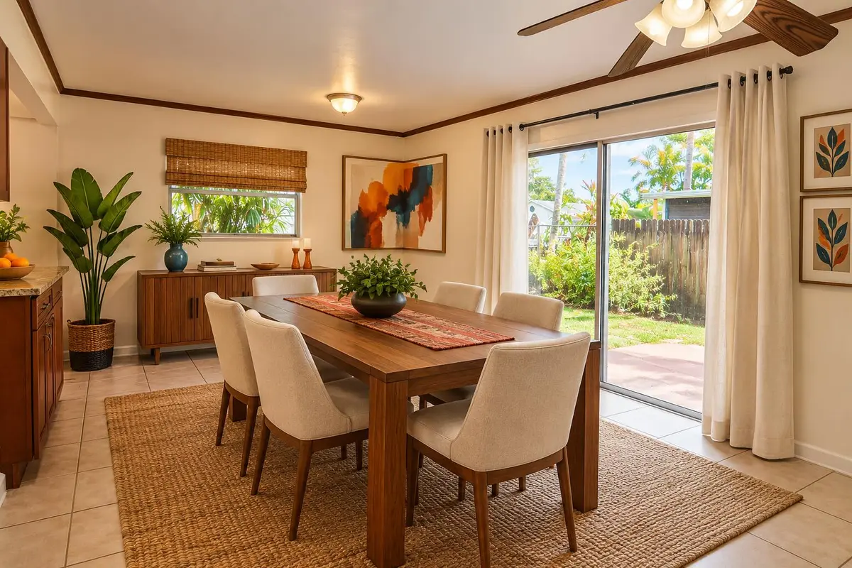 Dining Room Staged at 6636 SW 41st Street, Davie