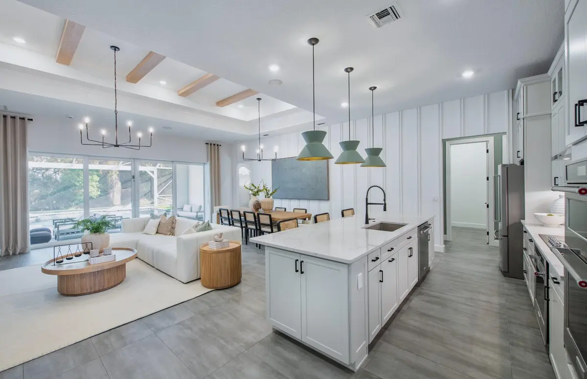 Kitchen and Gathering - Ashby Model Home at 1403 Red Tree Lane Ashby 009, Vero Beach