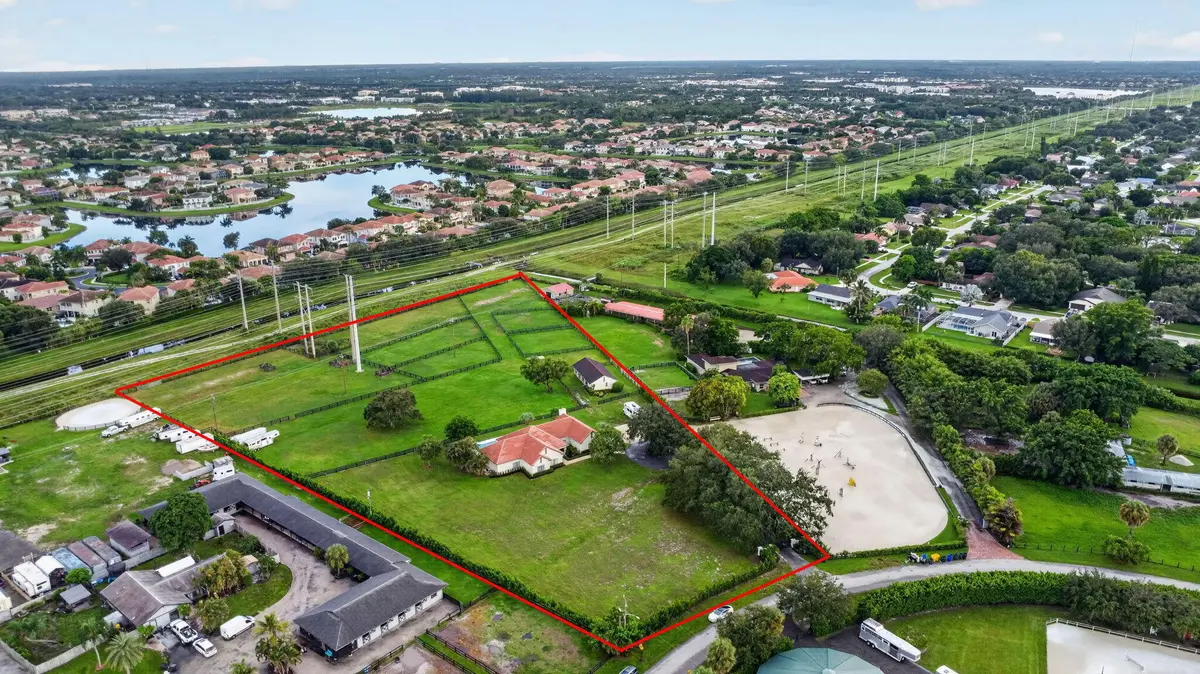 Farm Aerial at 876 Cindy Cir Lane, Wellington