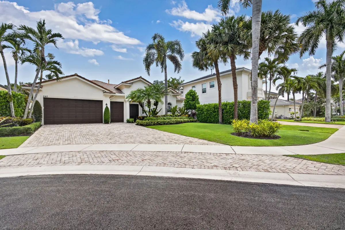 Exterior Front at 540 Les Jardin Drive, Palm Beach Gardens