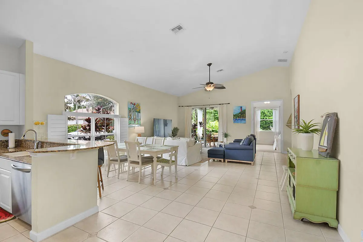 Tiles floors in main living at 7085 SE Cricket Court, Stuart