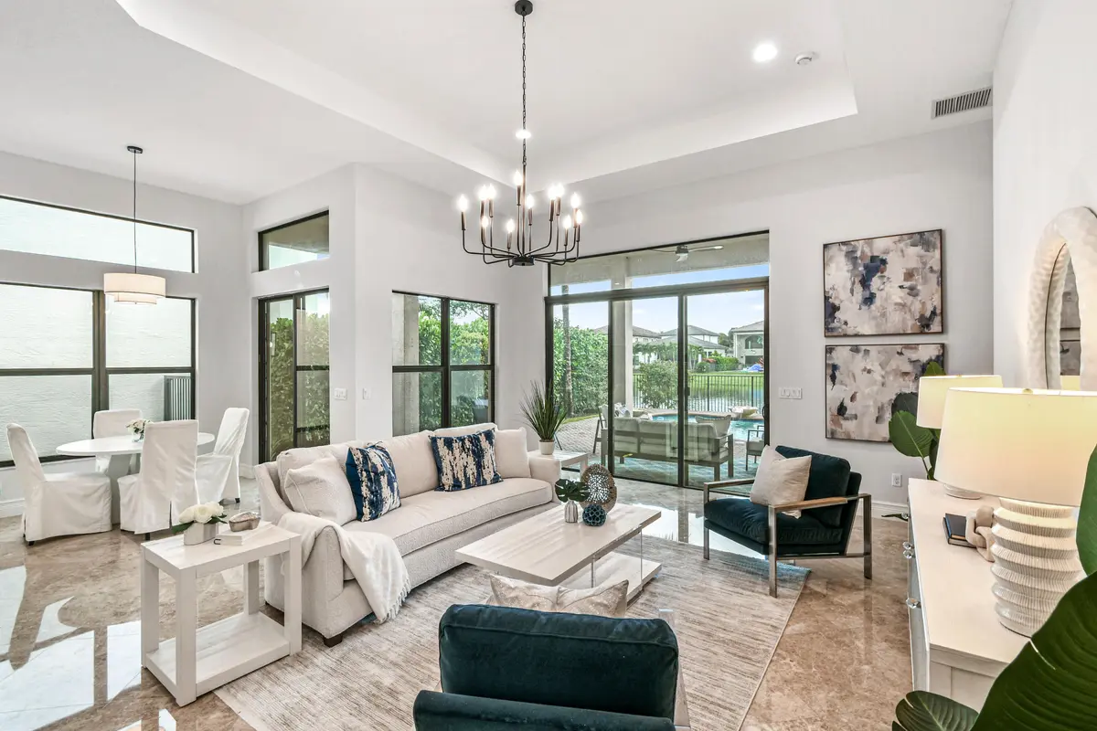 Living Room at 9512 Eden Roc Court, Delray Beach