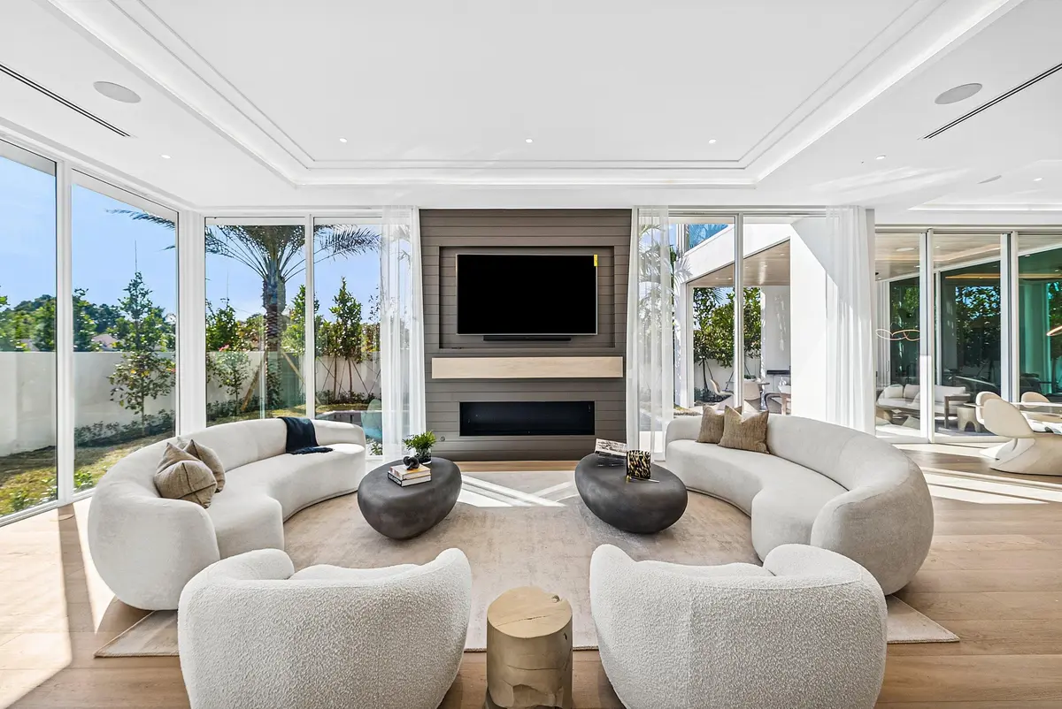 Living room at 330 Grove Place, Delray Beach