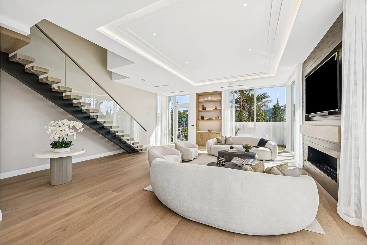 Living room at 330 Grove Place, Delray Beach