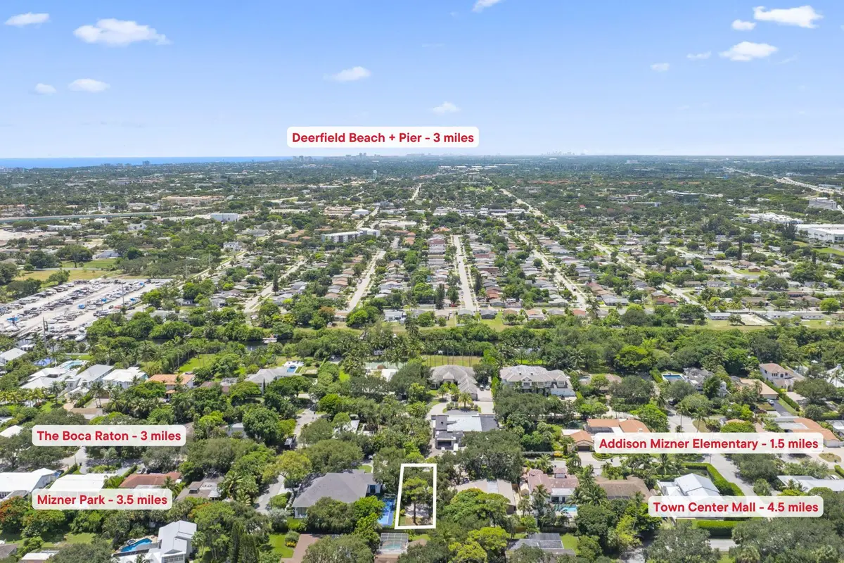 Palmiotto Lot Aerial at 0 SW 21ST Street, Boca Raton
