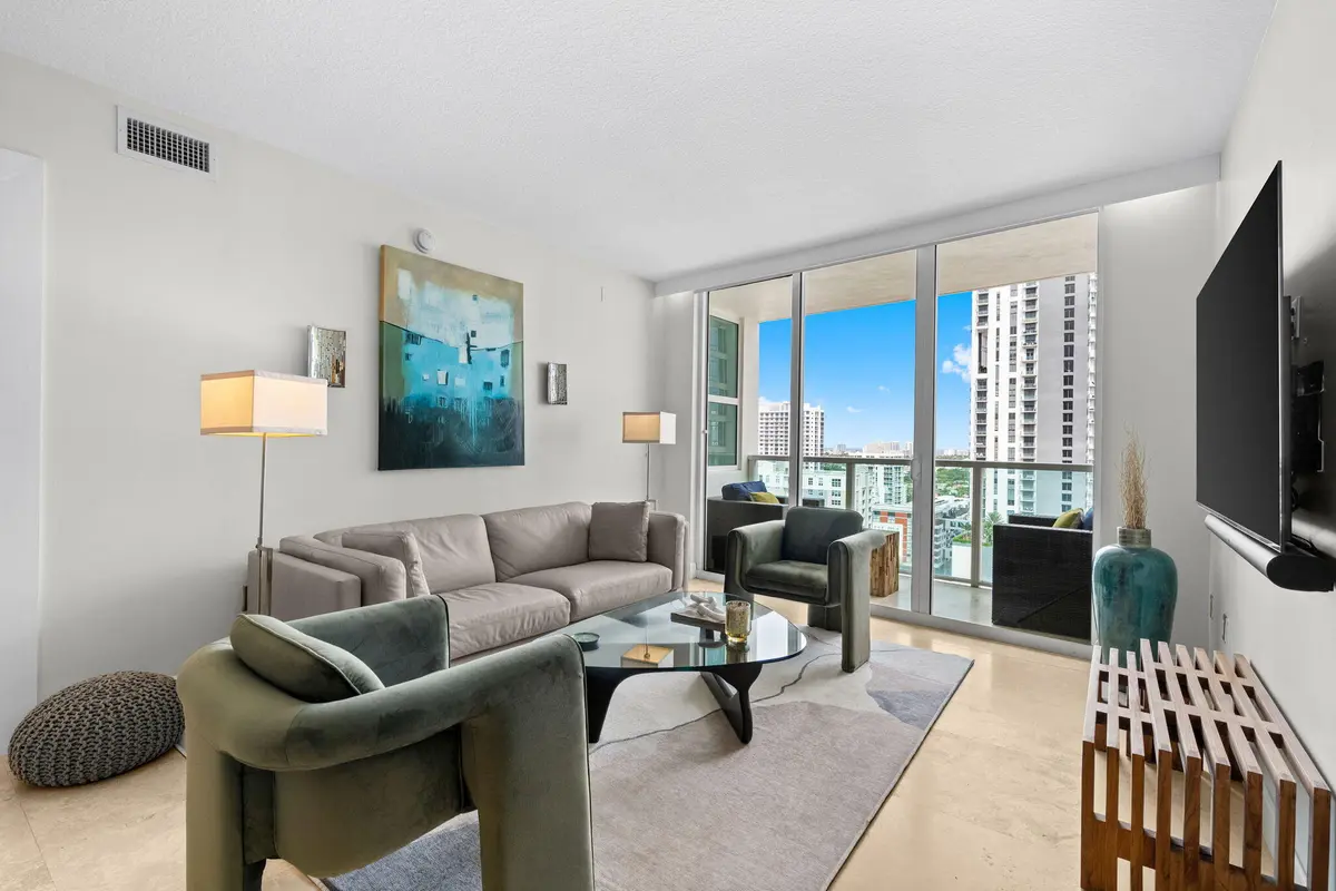 Living Room at 350 SE 2ND Street 2040, Fort Lauderdale