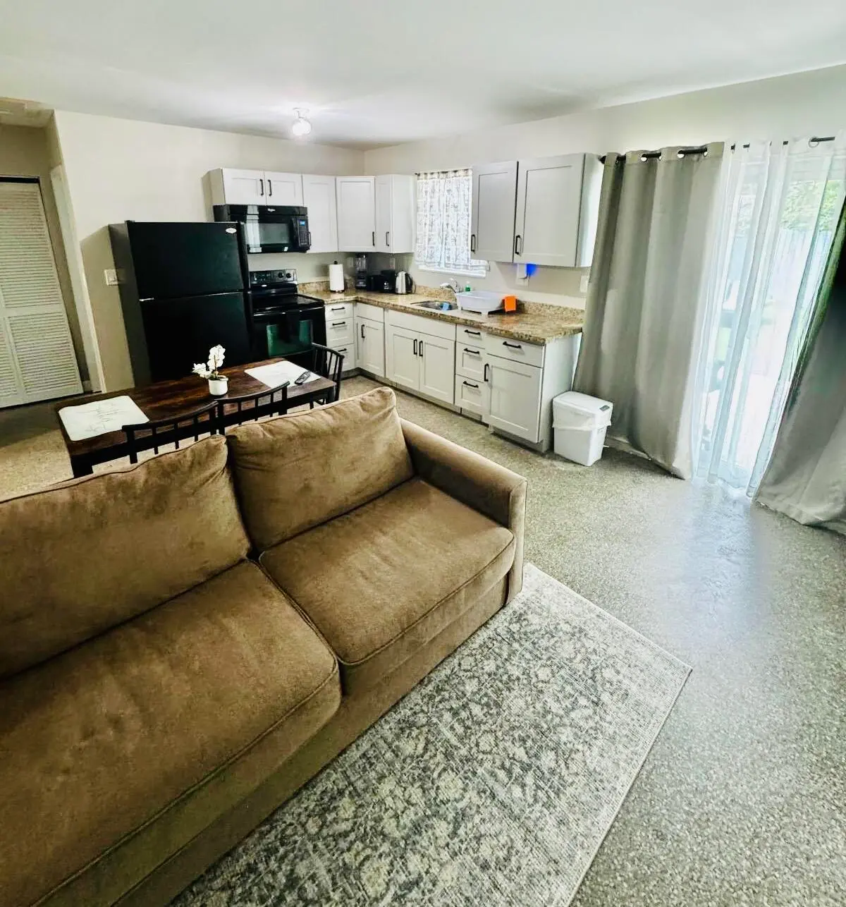 Living room/kitchen at 3701 NW 4th Avenue 1, Deerfield Beach